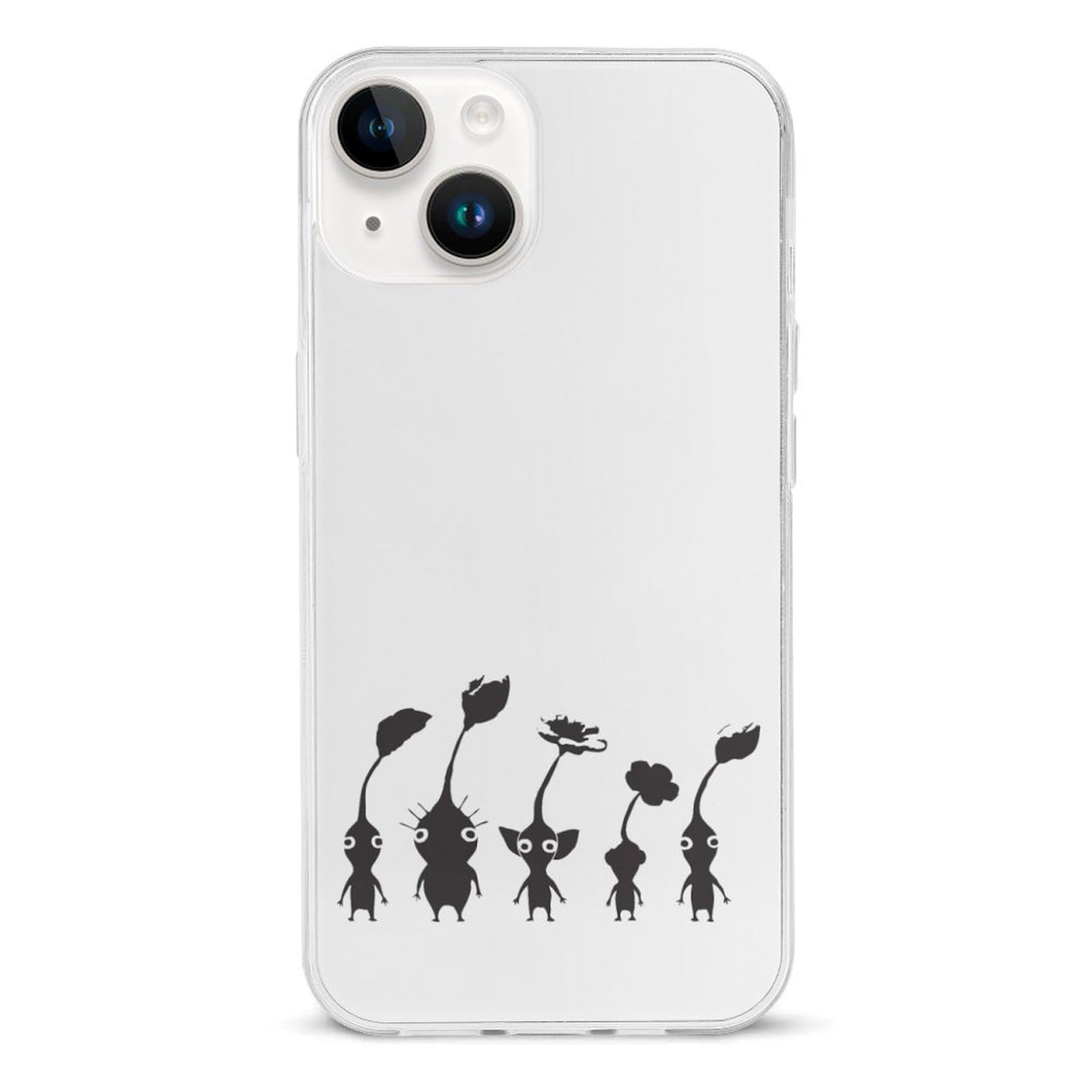 Amazon.co.jp: iPhone 14ケース 31 ピクミン（白黒） iPhone 14 専用